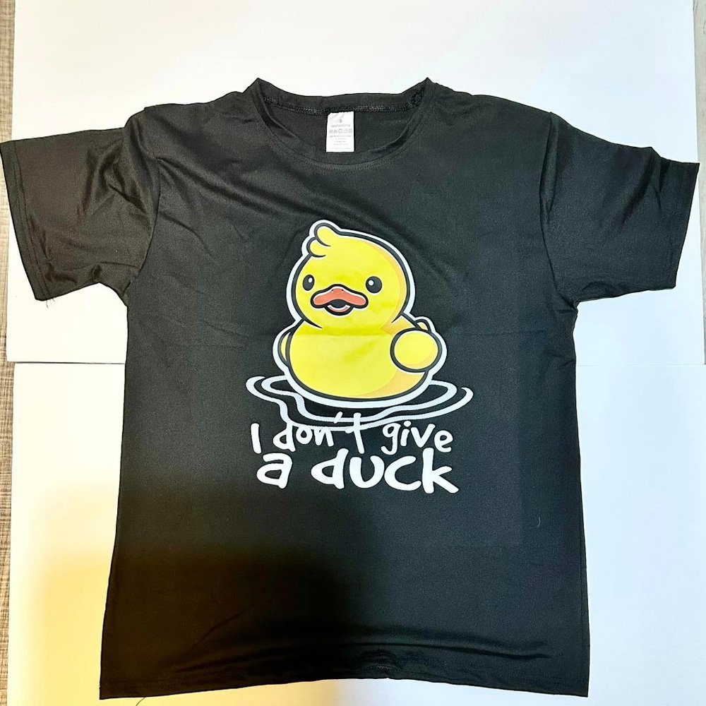 New Men's Casual "I Don't Give A Duck" Jeep Crew Neck Short Sleeves - Picture 1 of 4